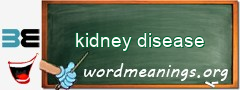 WordMeaning blackboard for kidney disease